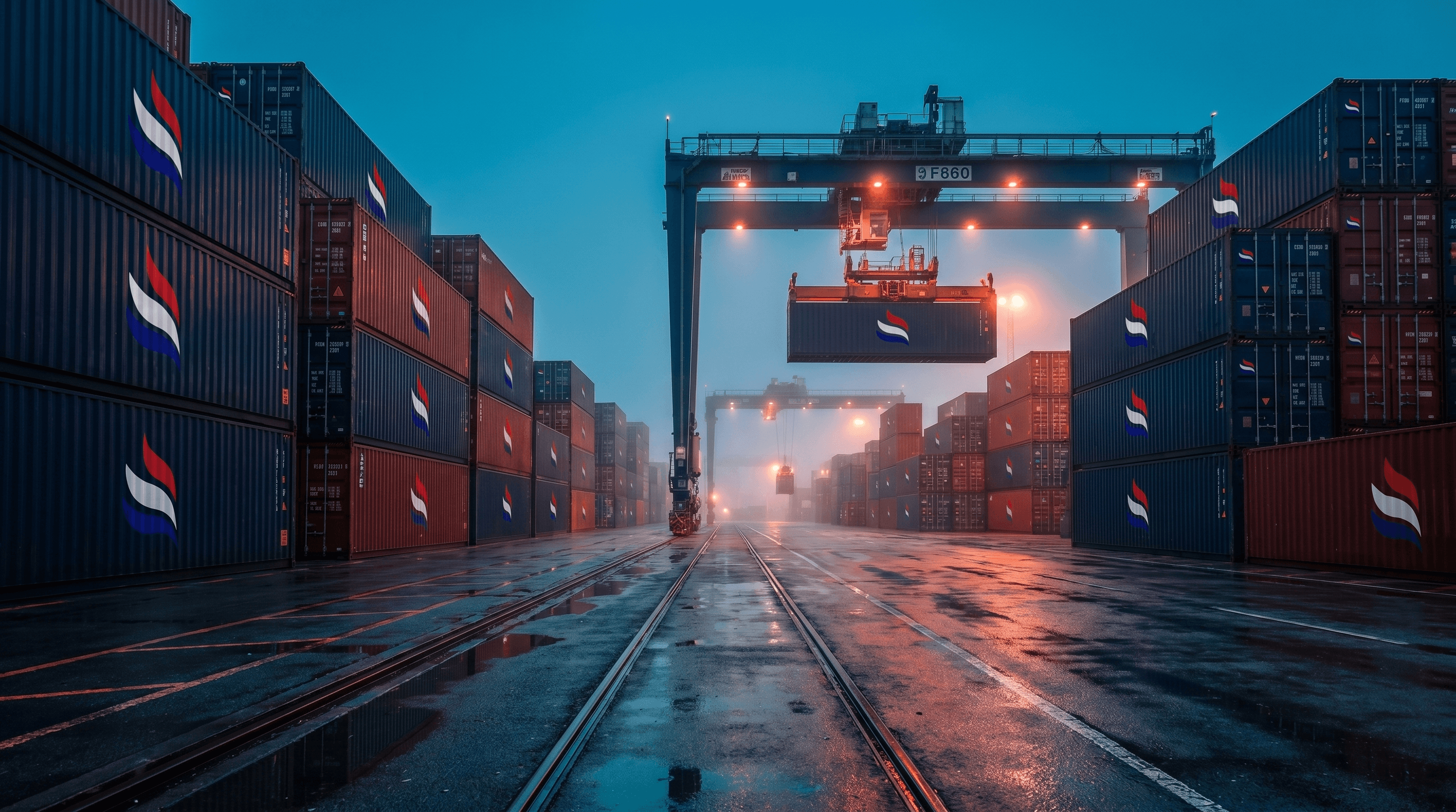 Puerto de contenedores — logística internacional Genérica Envíos